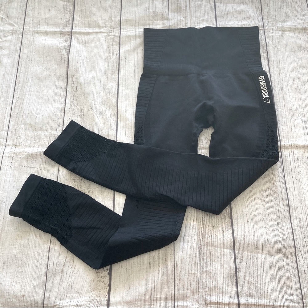 Gymshark Energy + Seamless Black Leggings